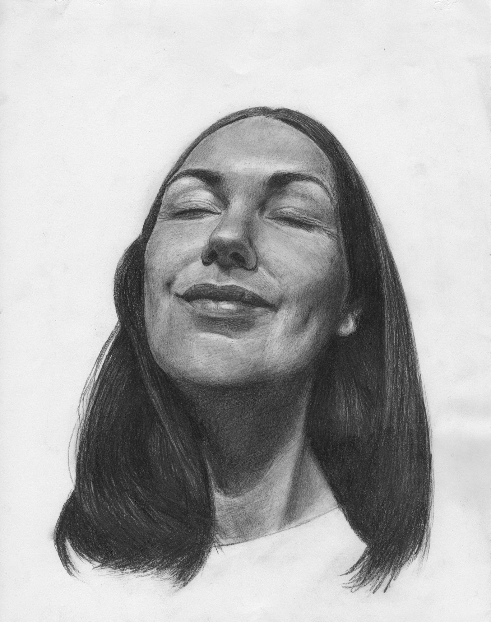 Pencil portrait drawing of me