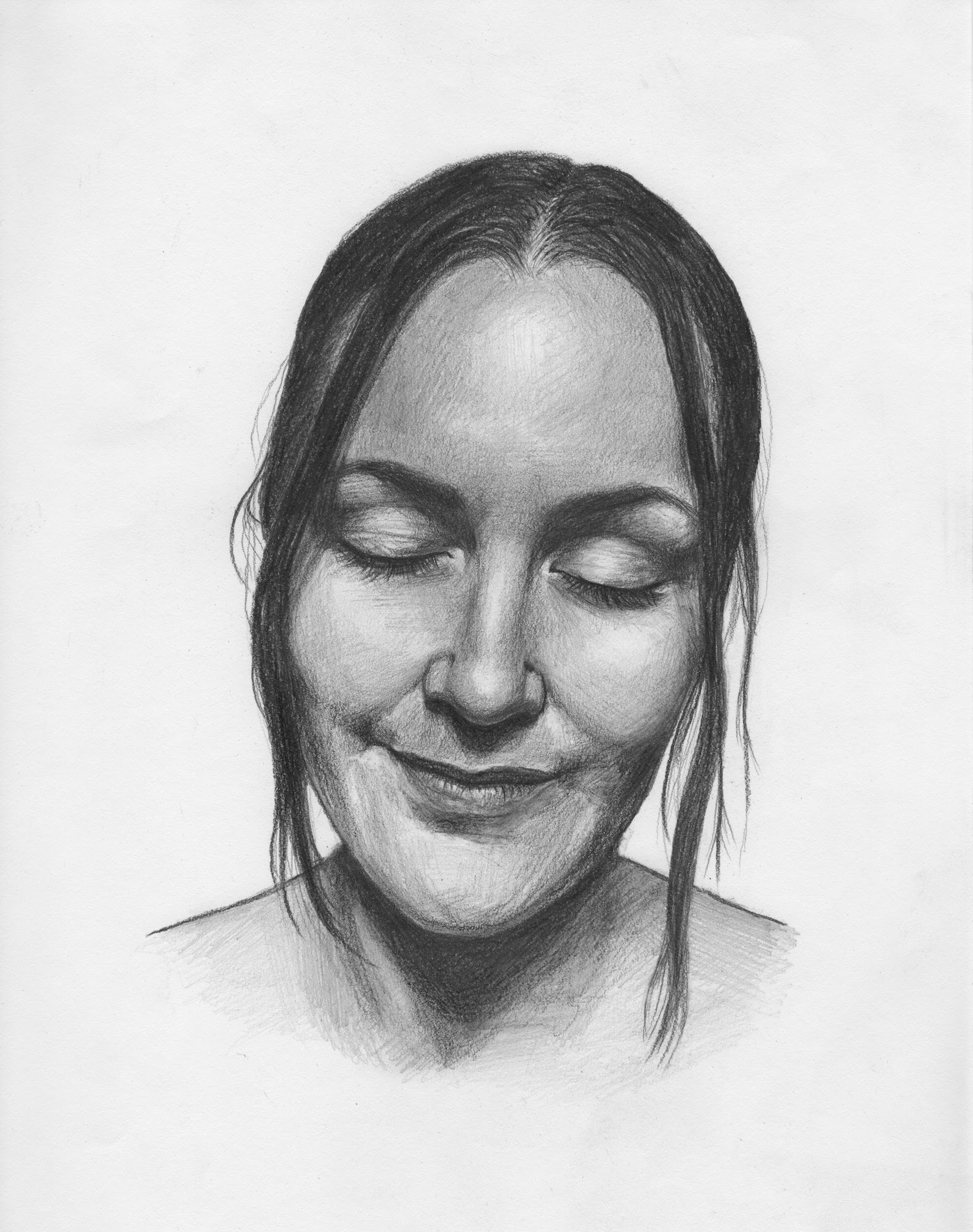 Pencil portrait drawing of me