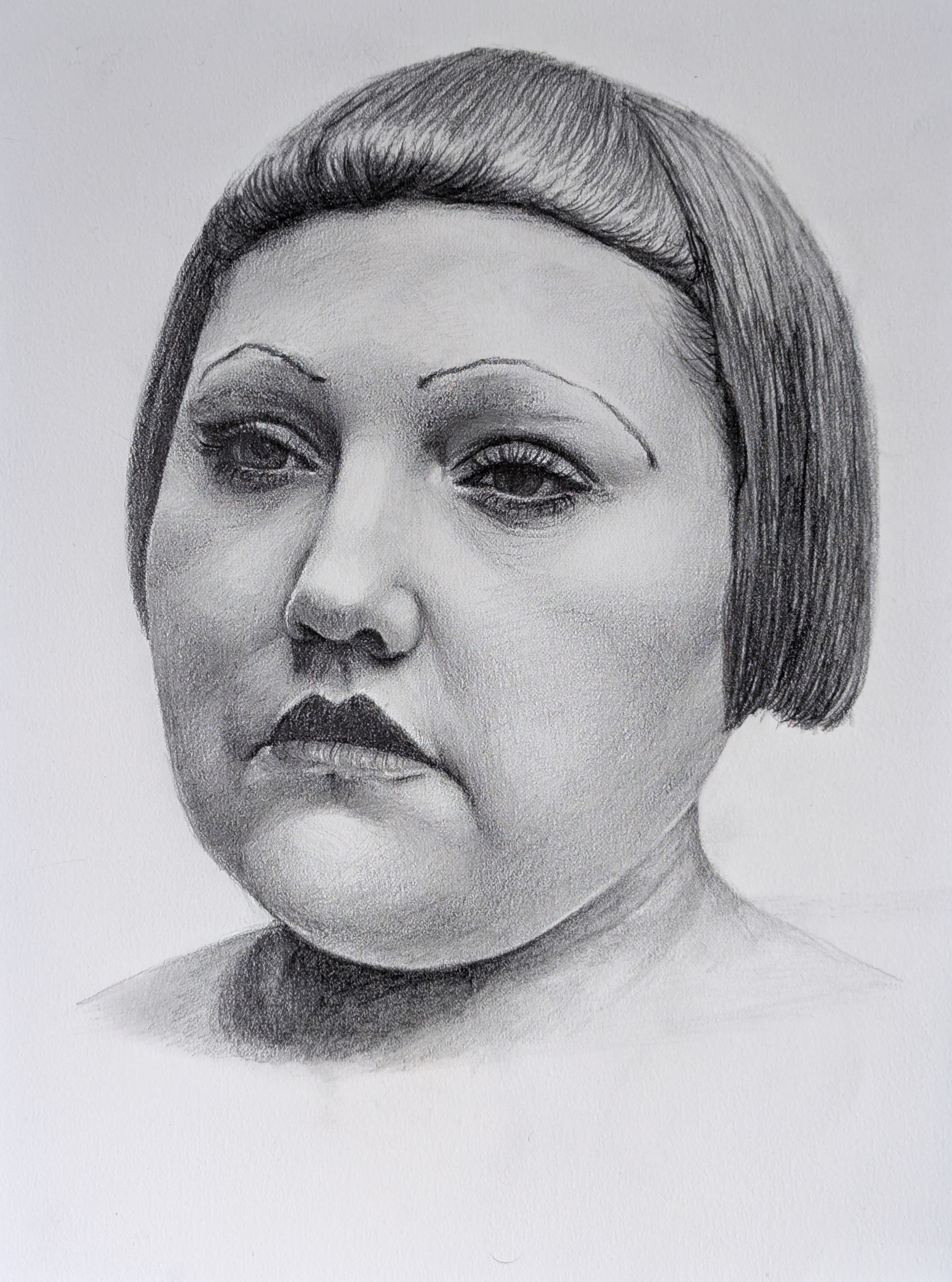Pencil portrait drawing of Beth Ditto