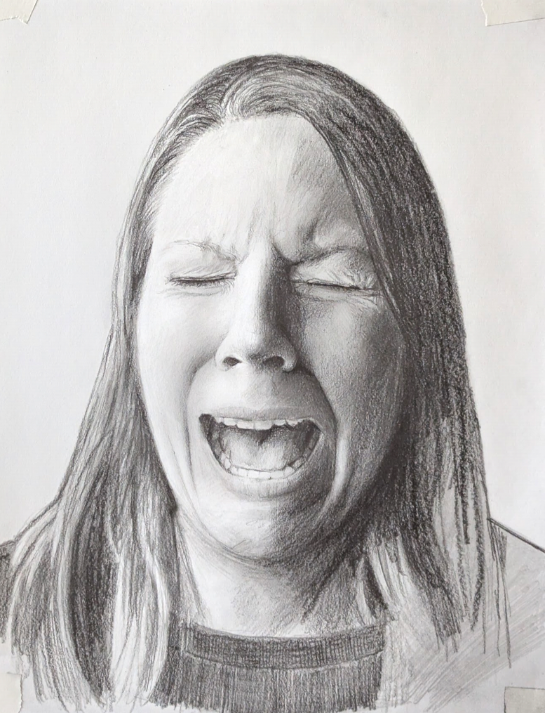 Pencil portrait drawing ofJenn