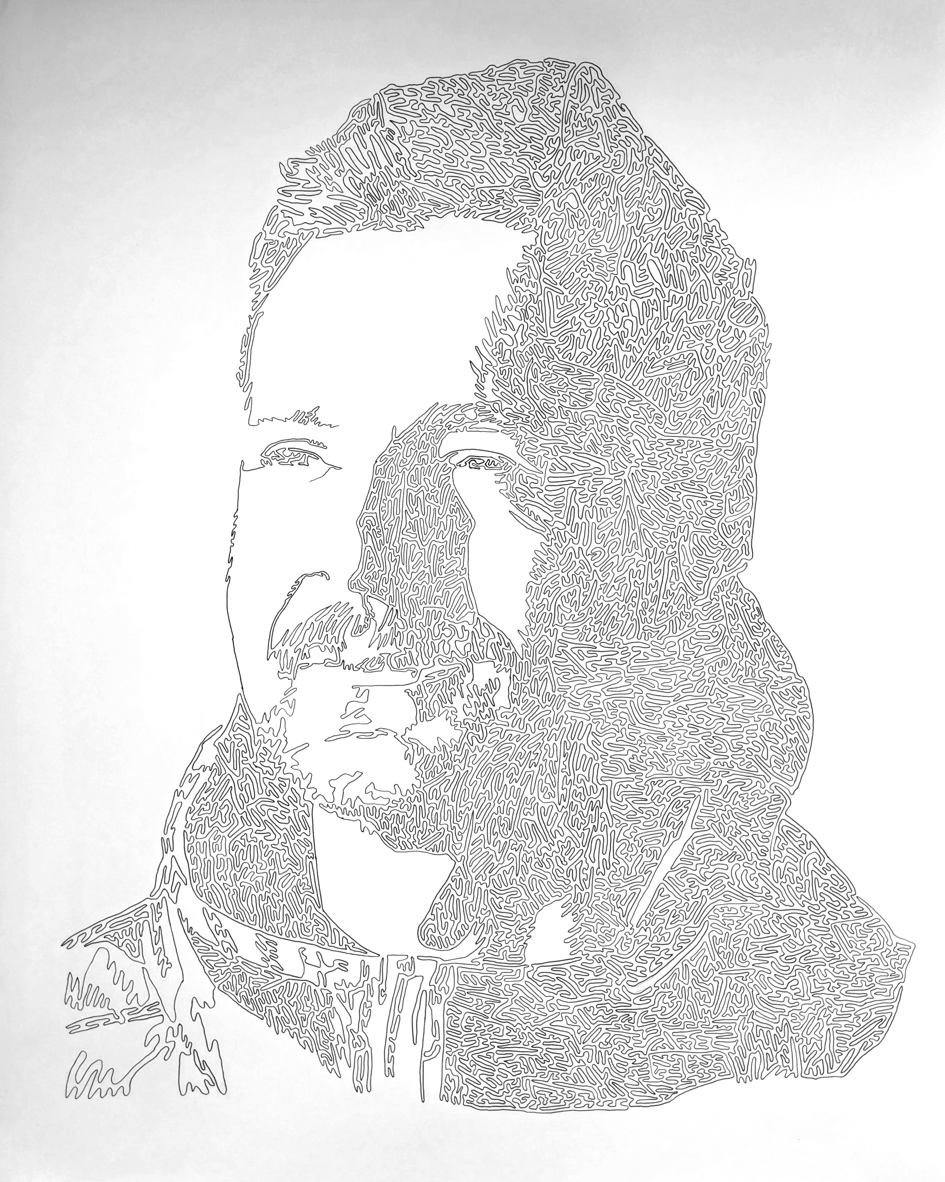 Line drawing of Mike